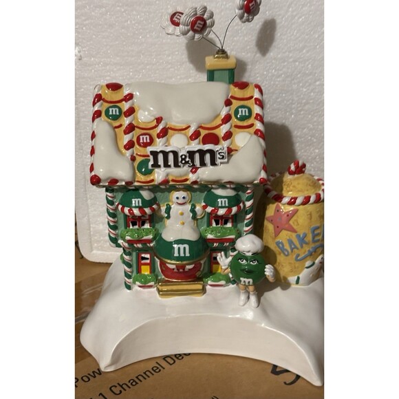 Dept 56 M&M'S Chocolate Candy Factory Lighted House Candy Dish W/ Box - Picture 8 of 15